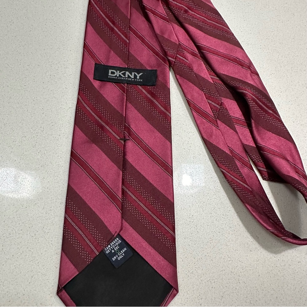DKNY burgundy tie